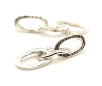 Textured Silver Earrings: Unique Handmade Jewellery