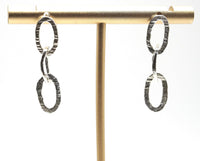 Textured Silver Earrings: Unique Handmade Jewellery