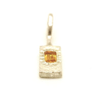 Natural Madeira Citrine Silver Pendant: Unique Handmade Natural Gemstone Jewellery