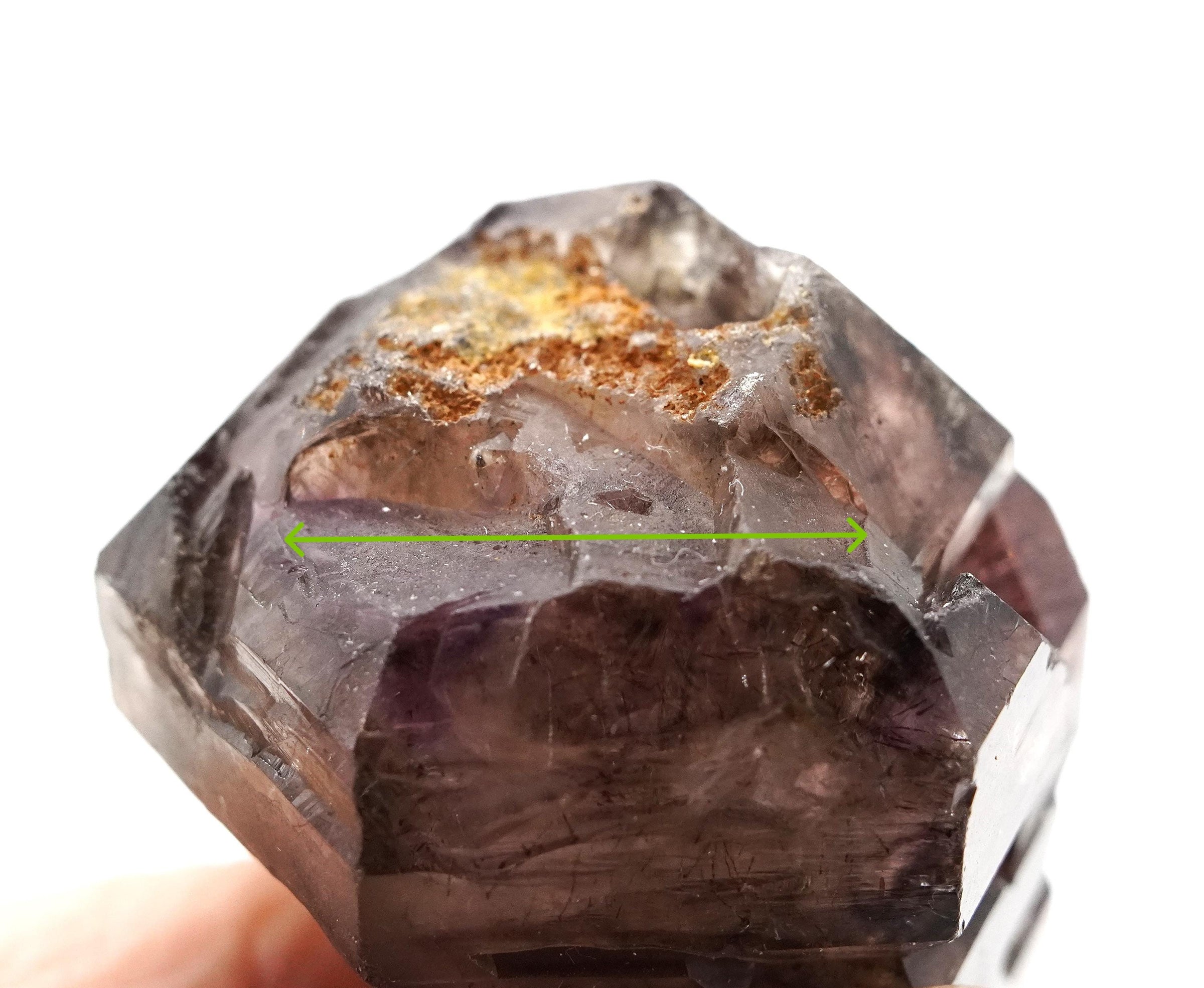 Super Seven Quartz: Growth-Interference section.