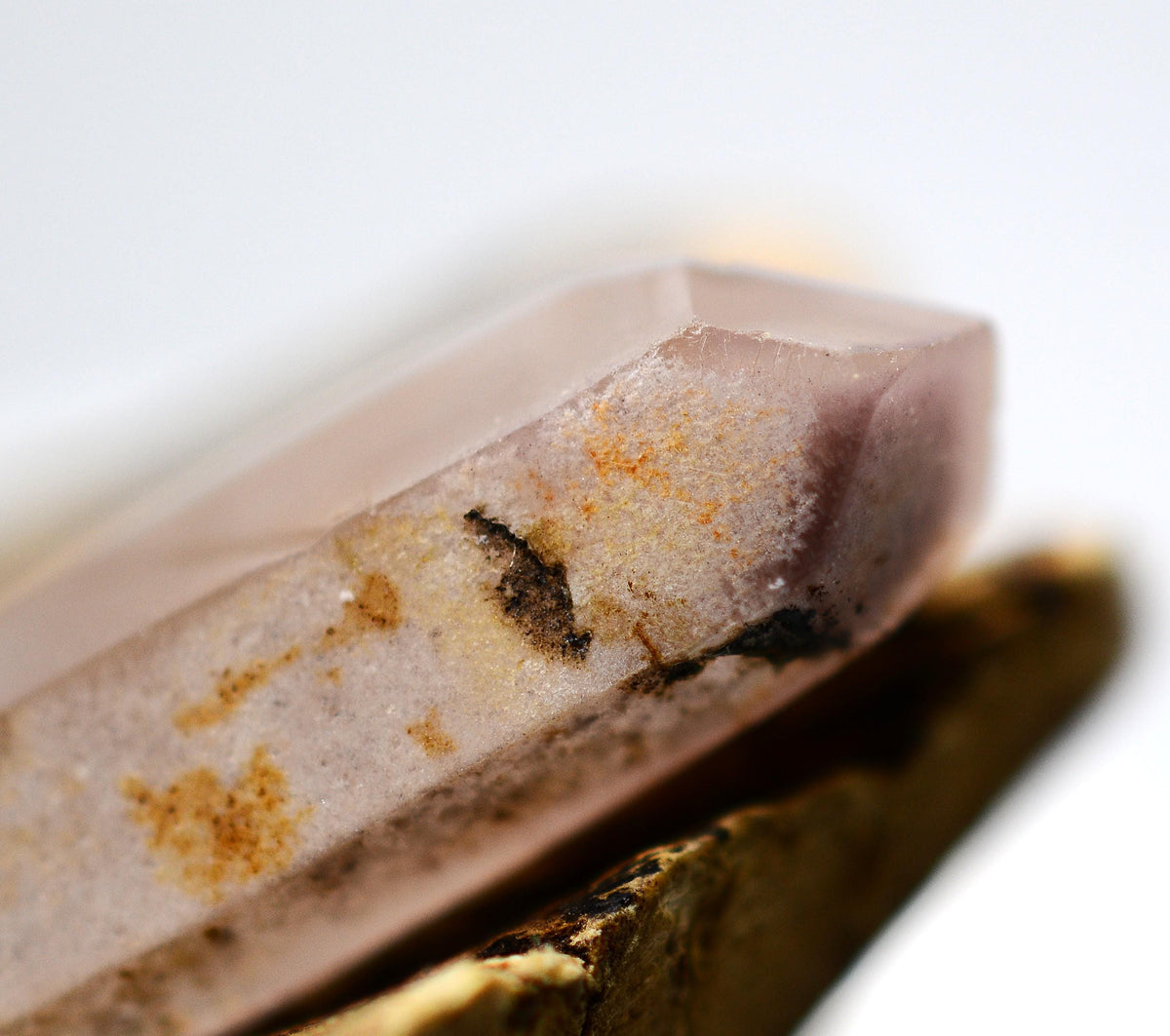 Lithium Quartz Silver Pendant: Ethically Mined Natural Crystal for Calm