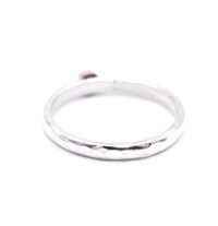 Pink Tourmaline Sterling Silver and Gold Ring