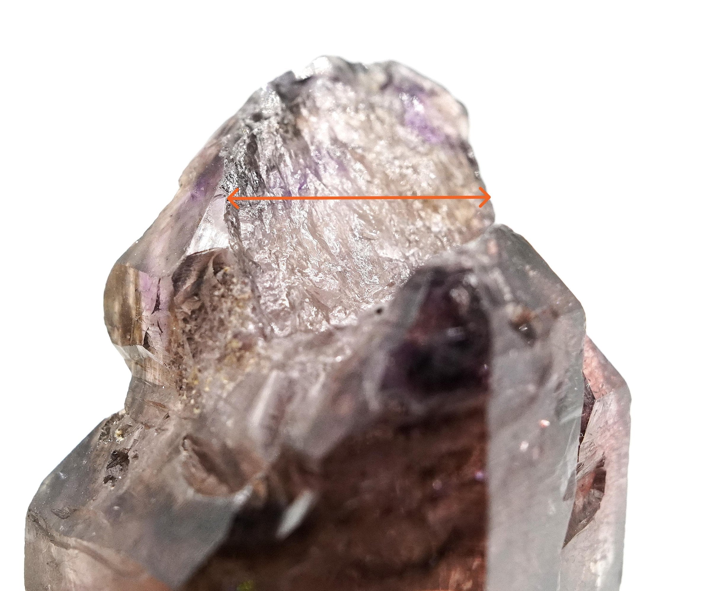 Super Seven Quartz - Self-Healed section.