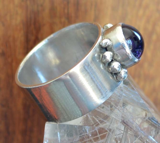 Handmade Amethyst Silver Ring