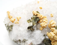Dolomite & Chalcopyrite Quartz Cluster: Ethically Hand-Mined in Europe