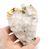 Dolomite & Chalcopyrite Quartz Cluster: Ethically Hand-Mined in Europe