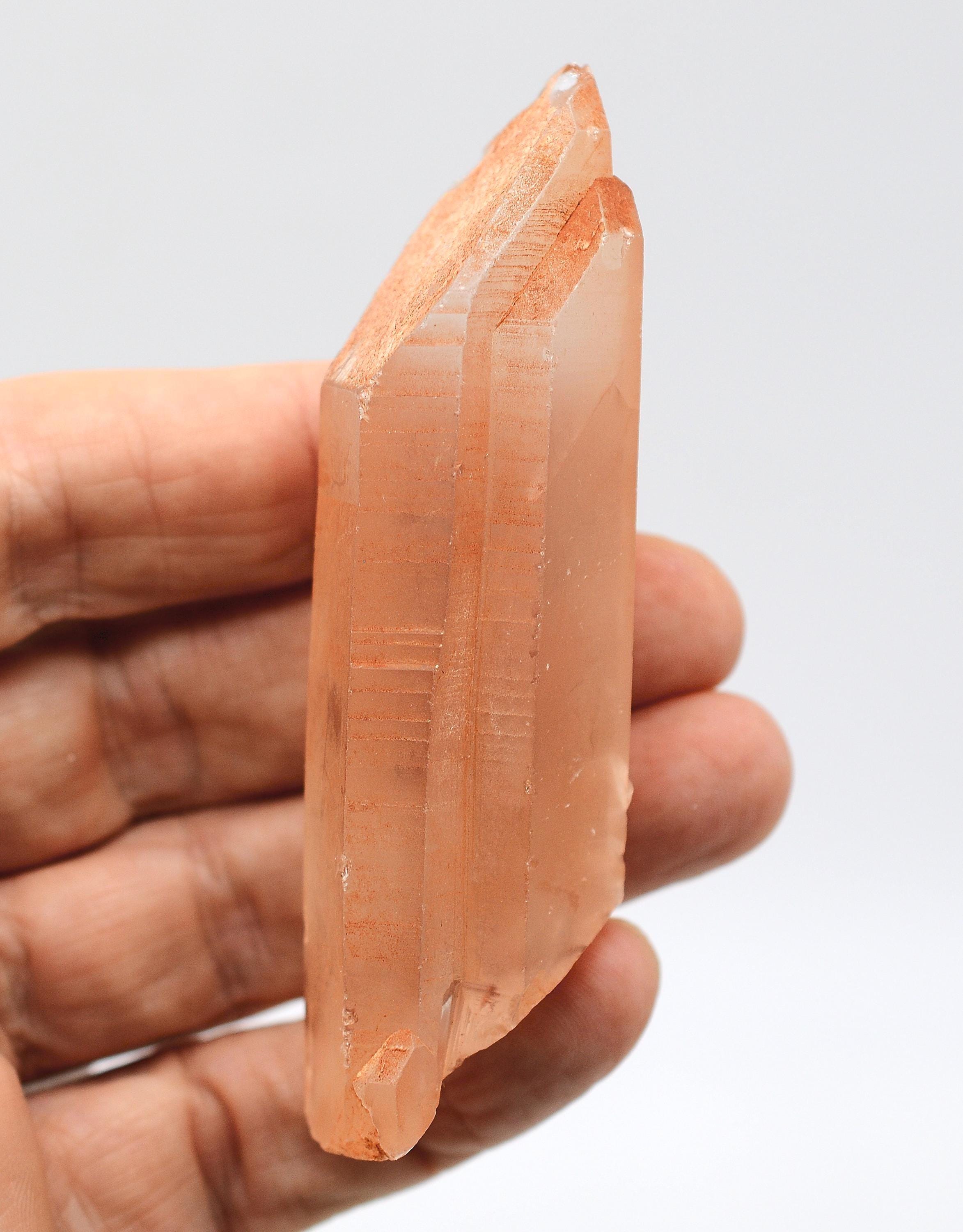 Lemurian Tangerine Quartz: Ethically Mined Twin Crystal
