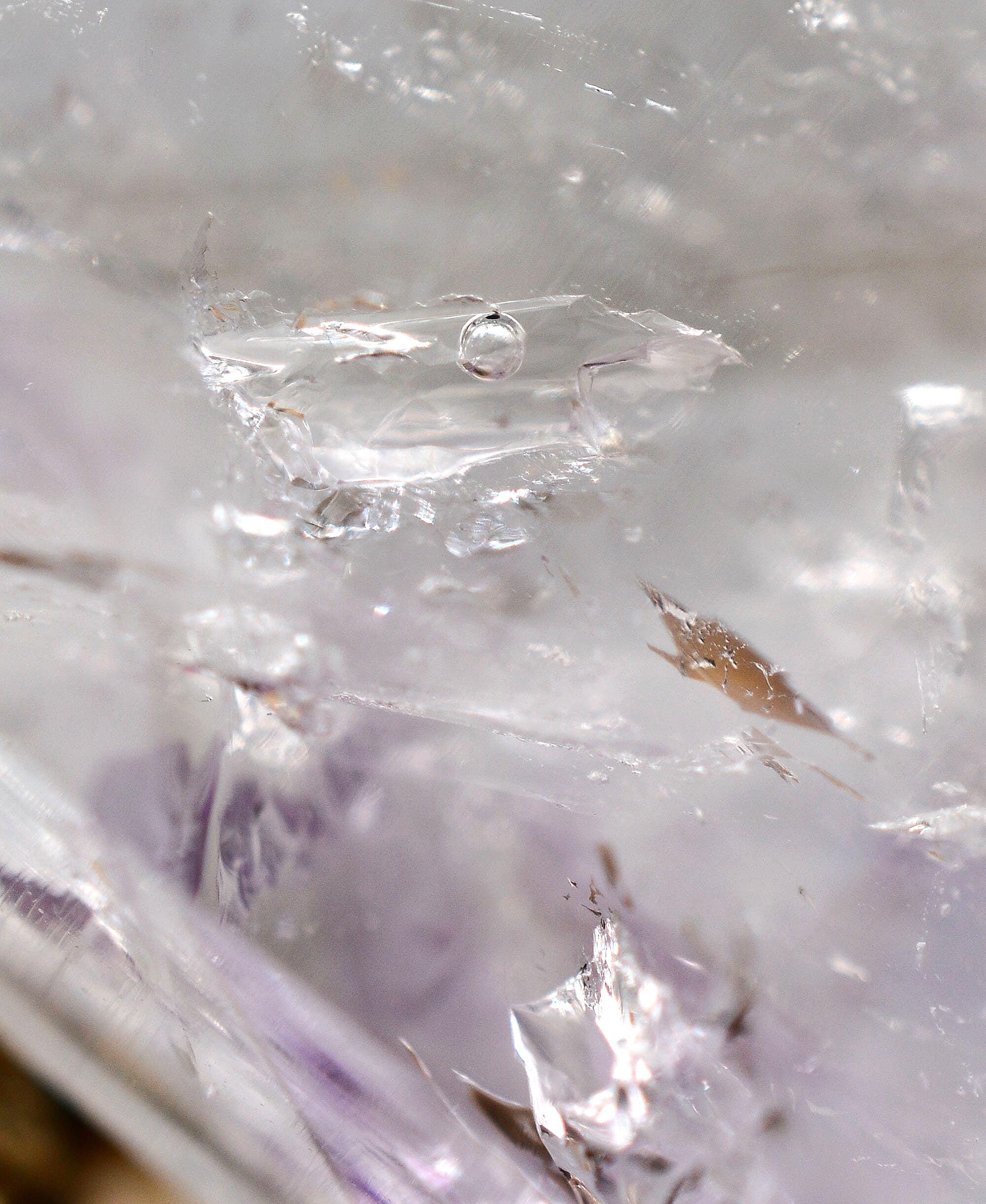 Brandberg Amethyst Enhydro Quartz Crystal