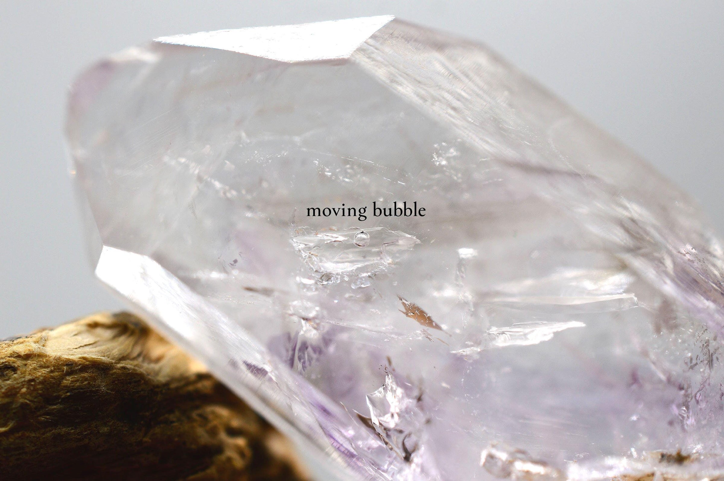 Brandberg Amethyst Enhydro Quartz Crystal