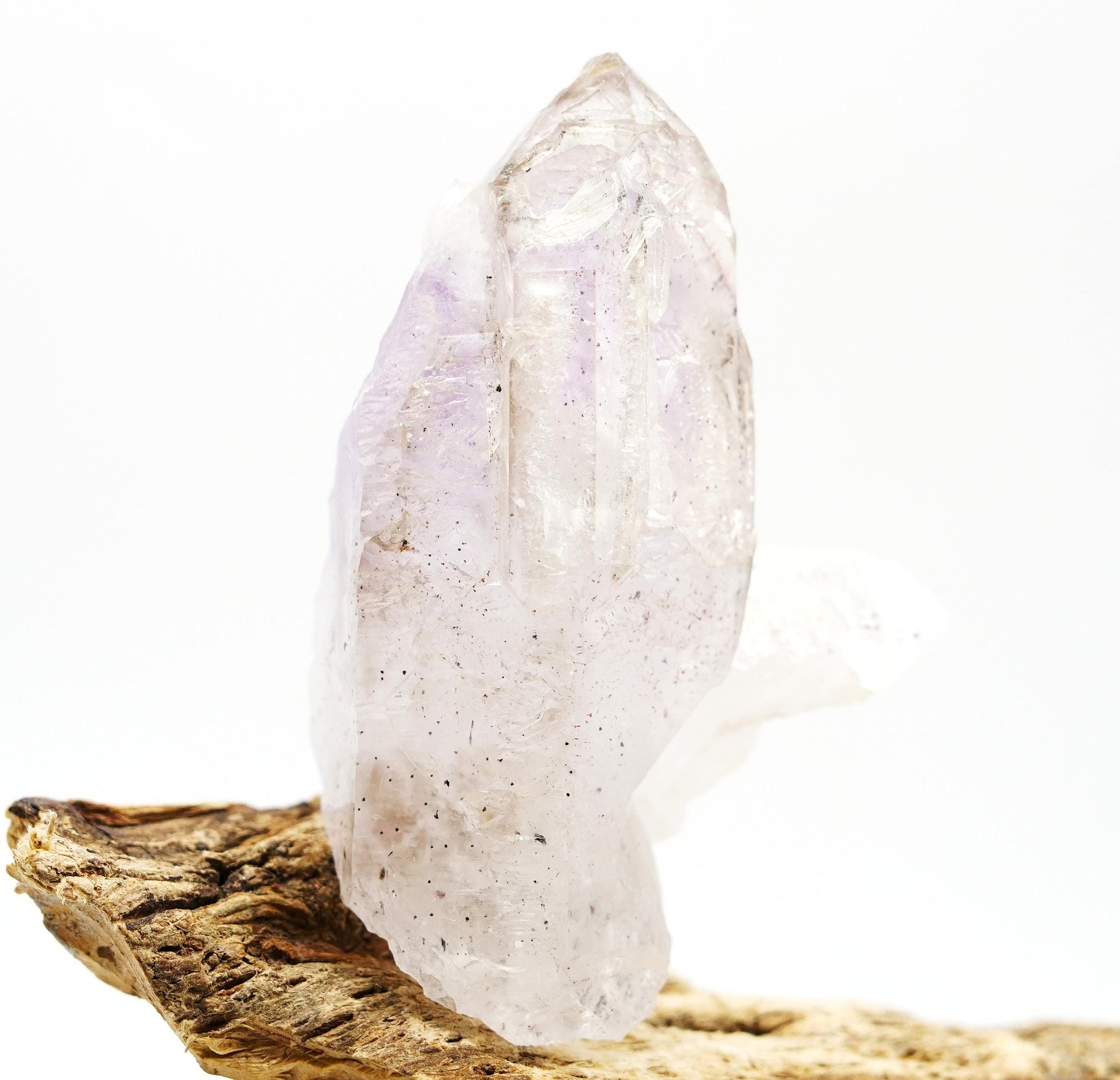 Brandberg Self-Healed Skeletal Harlequin Phantom: Ethically Hand-Mined Quartz Crystal