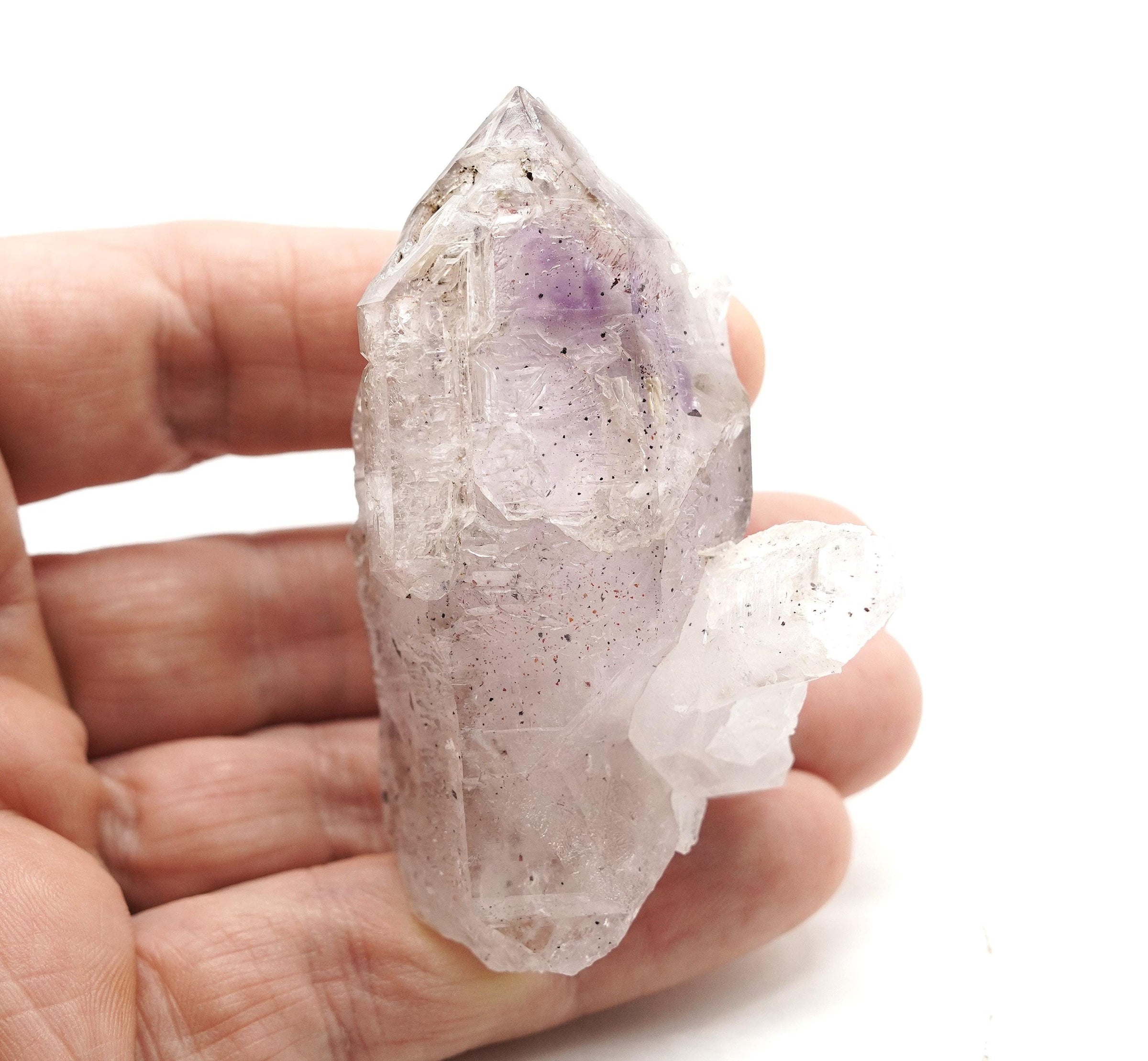 Brandberg Self-Healed Skeletal Harlequin Phantom: Ethically Hand-Mined Quartz Crystal