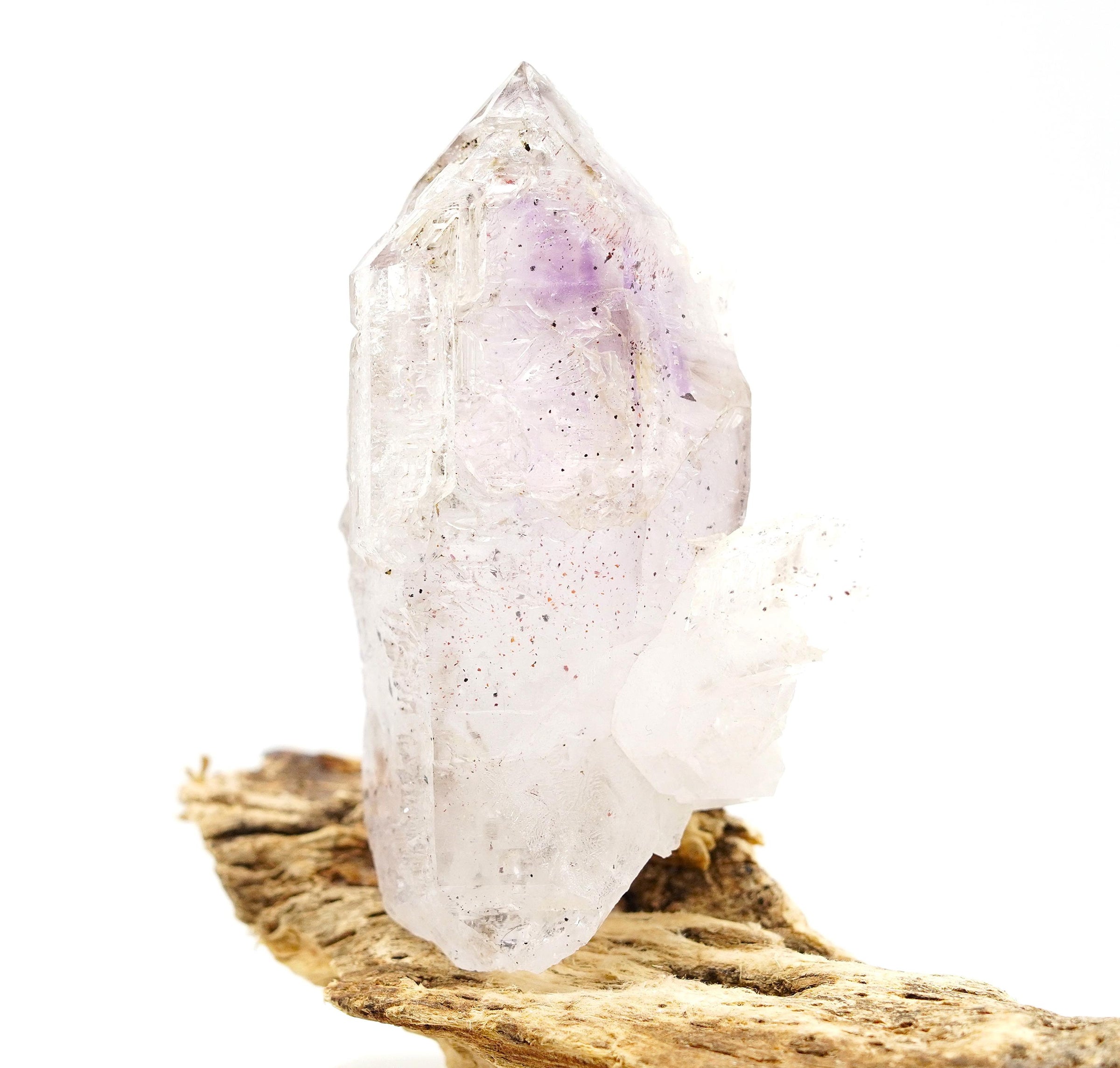 Brandberg Self-Healed Skeletal Harlequin Phantom: Ethically Hand-Mined Quartz Crystal