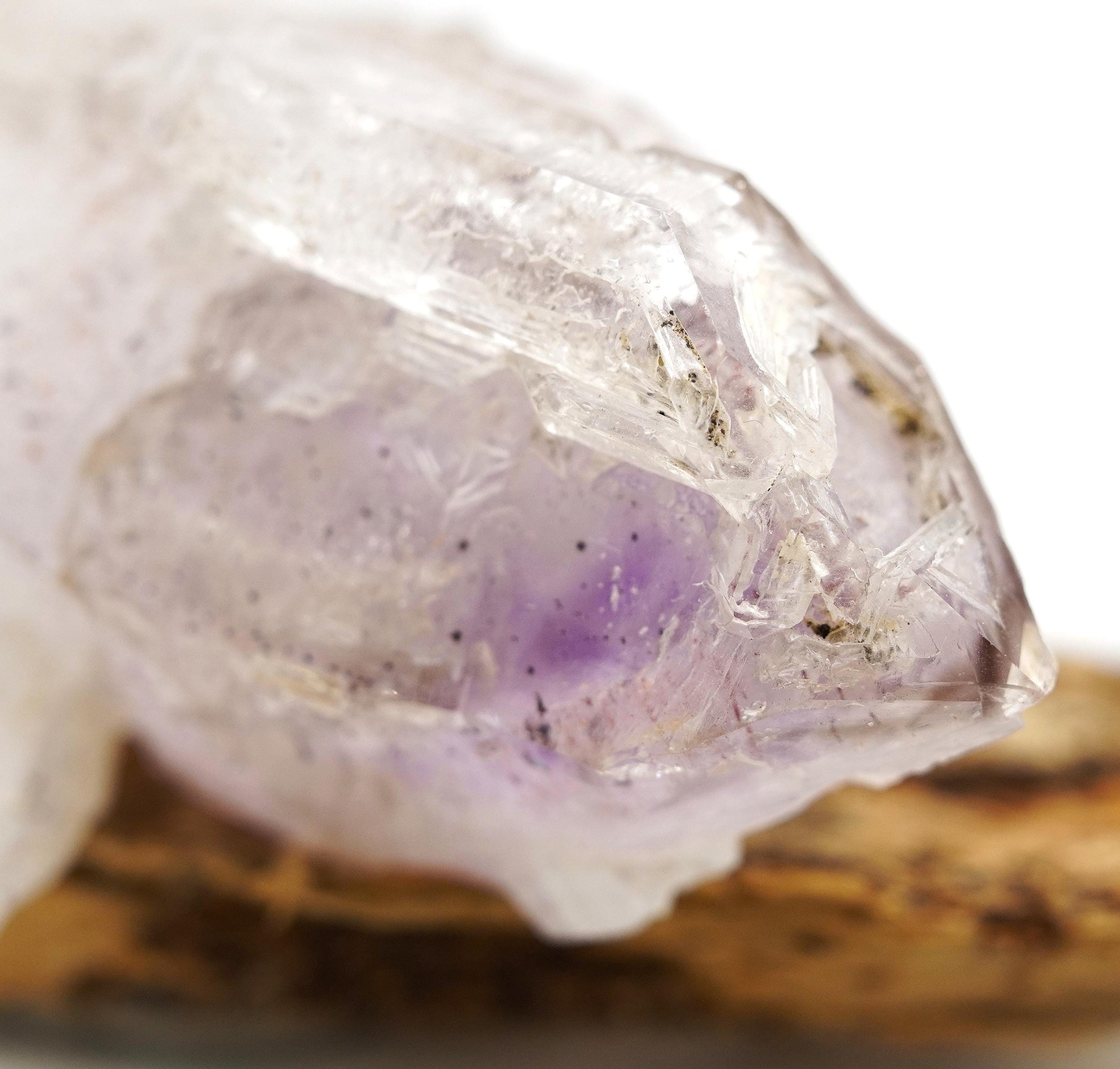 Brandberg Self-Healed Skeletal Harlequin Phantom: Ethically Hand-Mined Quartz Crystal