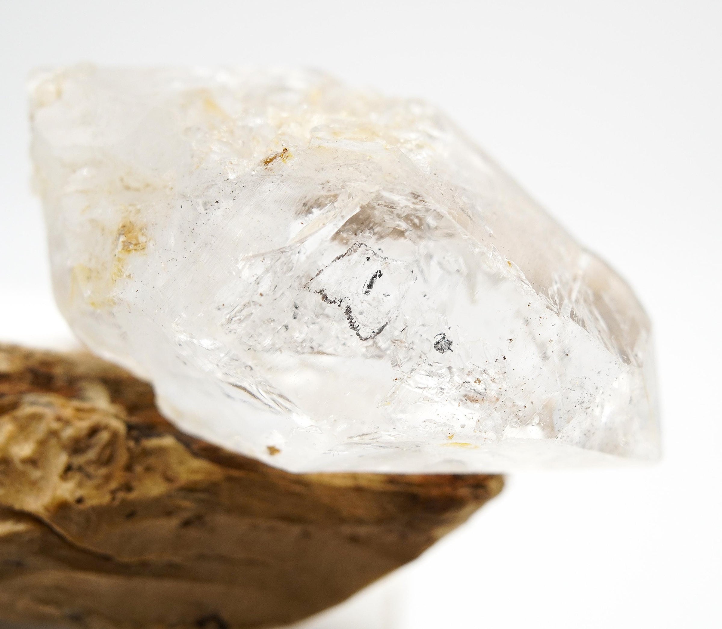 Tibetan DT Generator Black Bubble Enhydro: Ethically Mined Natural Quartz