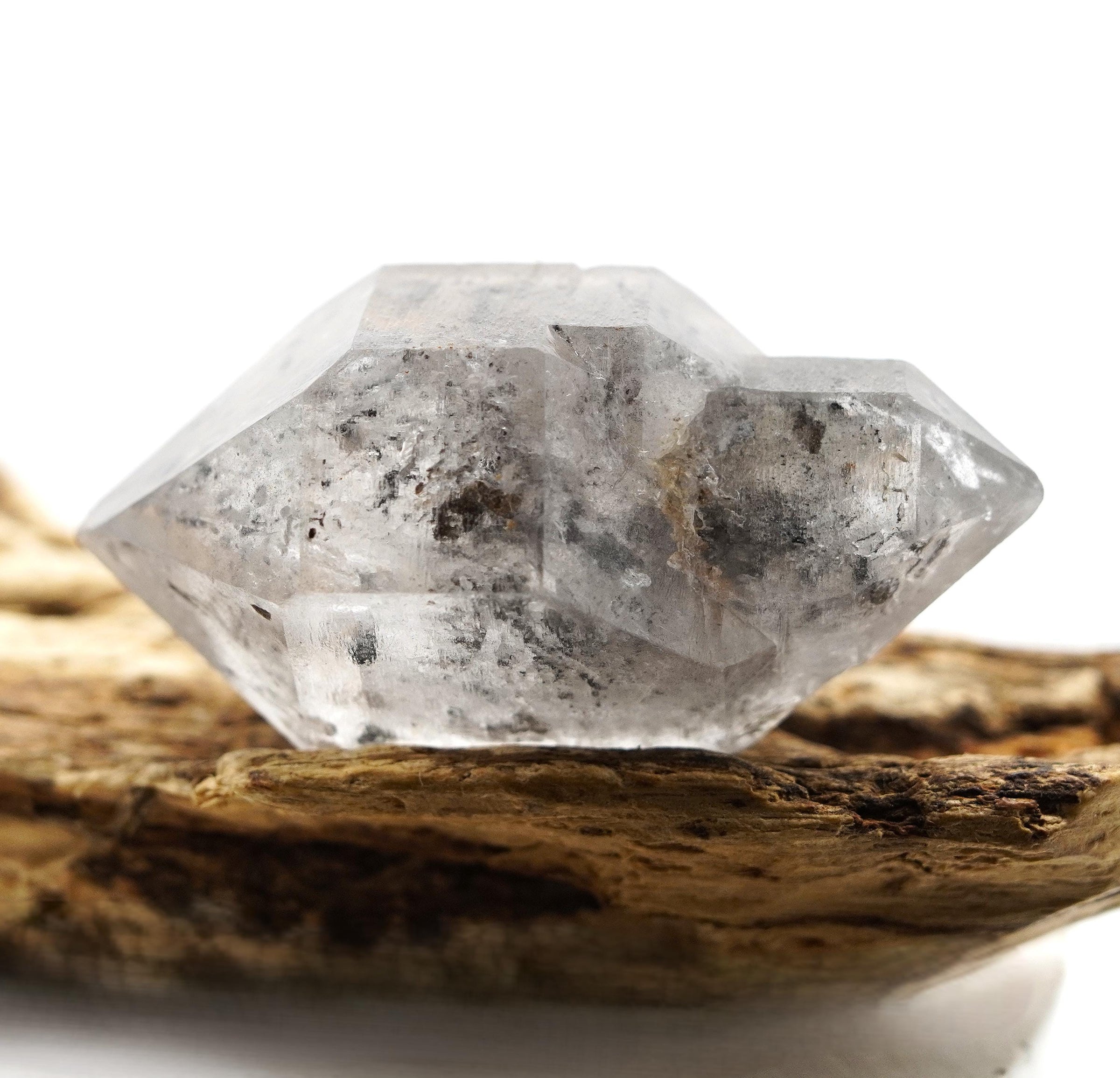 Tibetan DT Generator Clear & Black Bubble Enhydro: Ethically Mined Natural Quartz