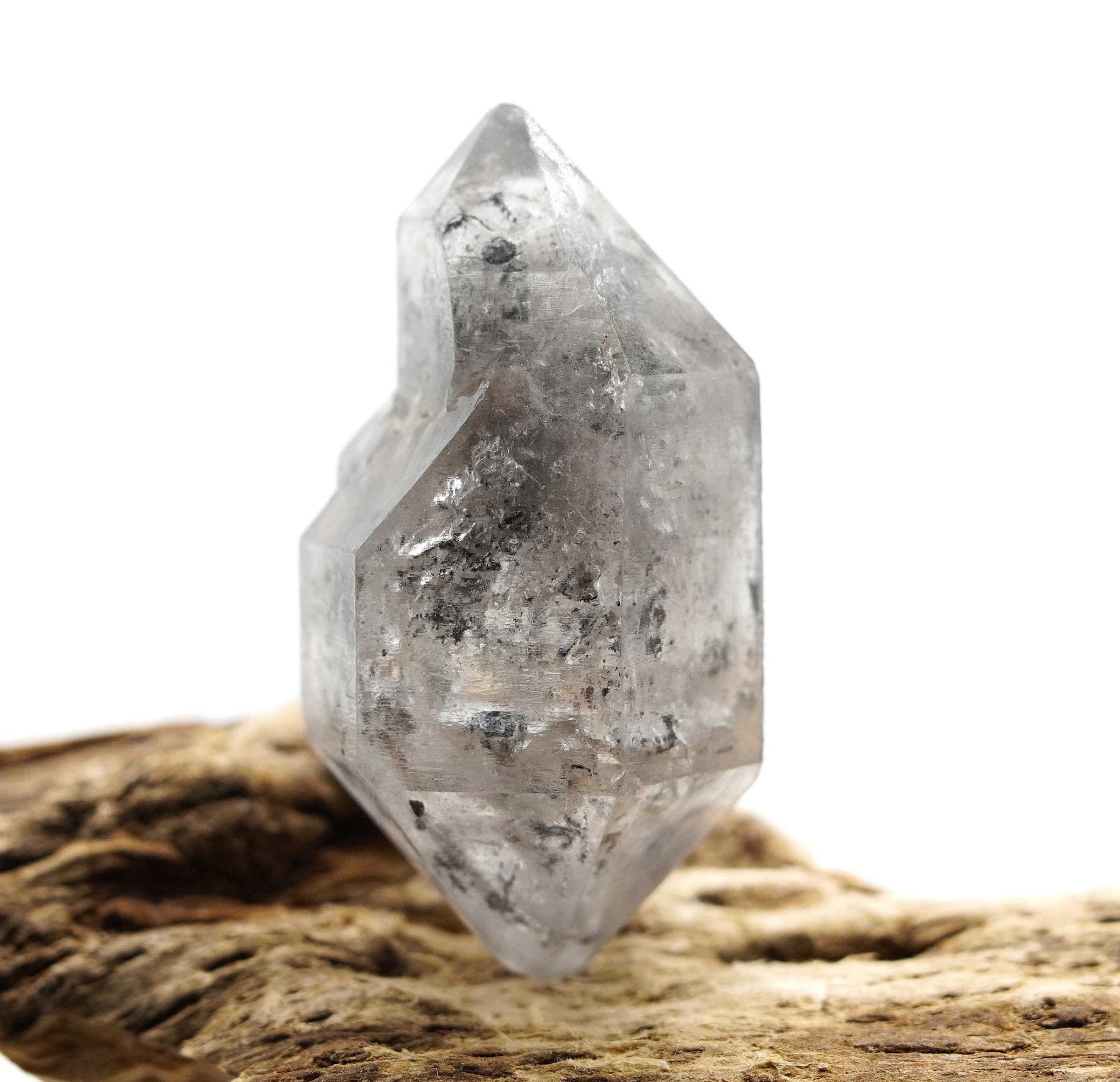 Tibetan DT Generator Clear & Black Bubble Enhydro: Ethically Mined Natural Quartz