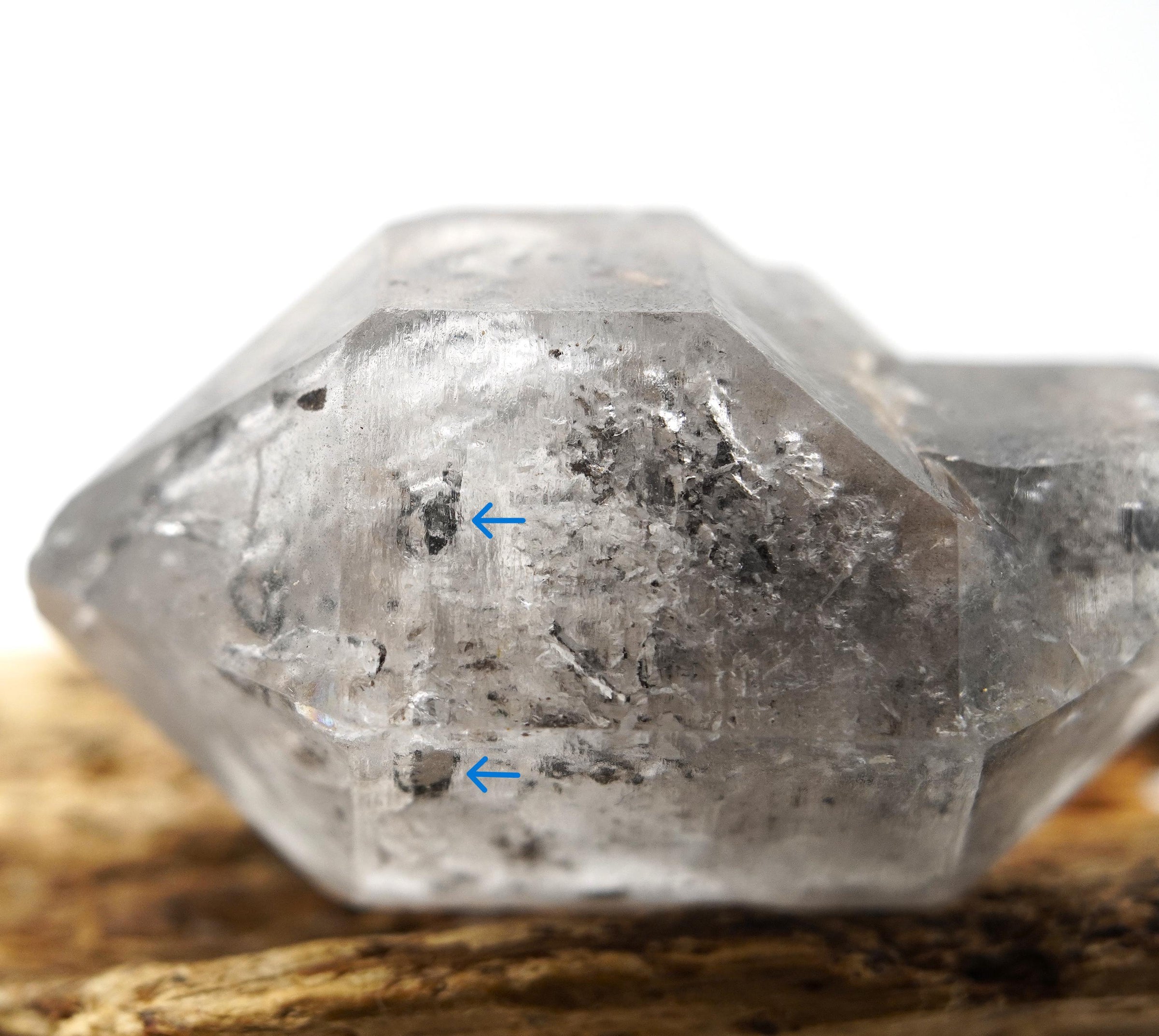 Tibetan DT Generator Clear & Black Bubble Enhydro: Ethically Mined Natural Quartz