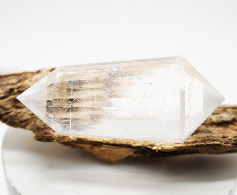 24 Sided Himalayan Rutilated Quartz Vogel Wand