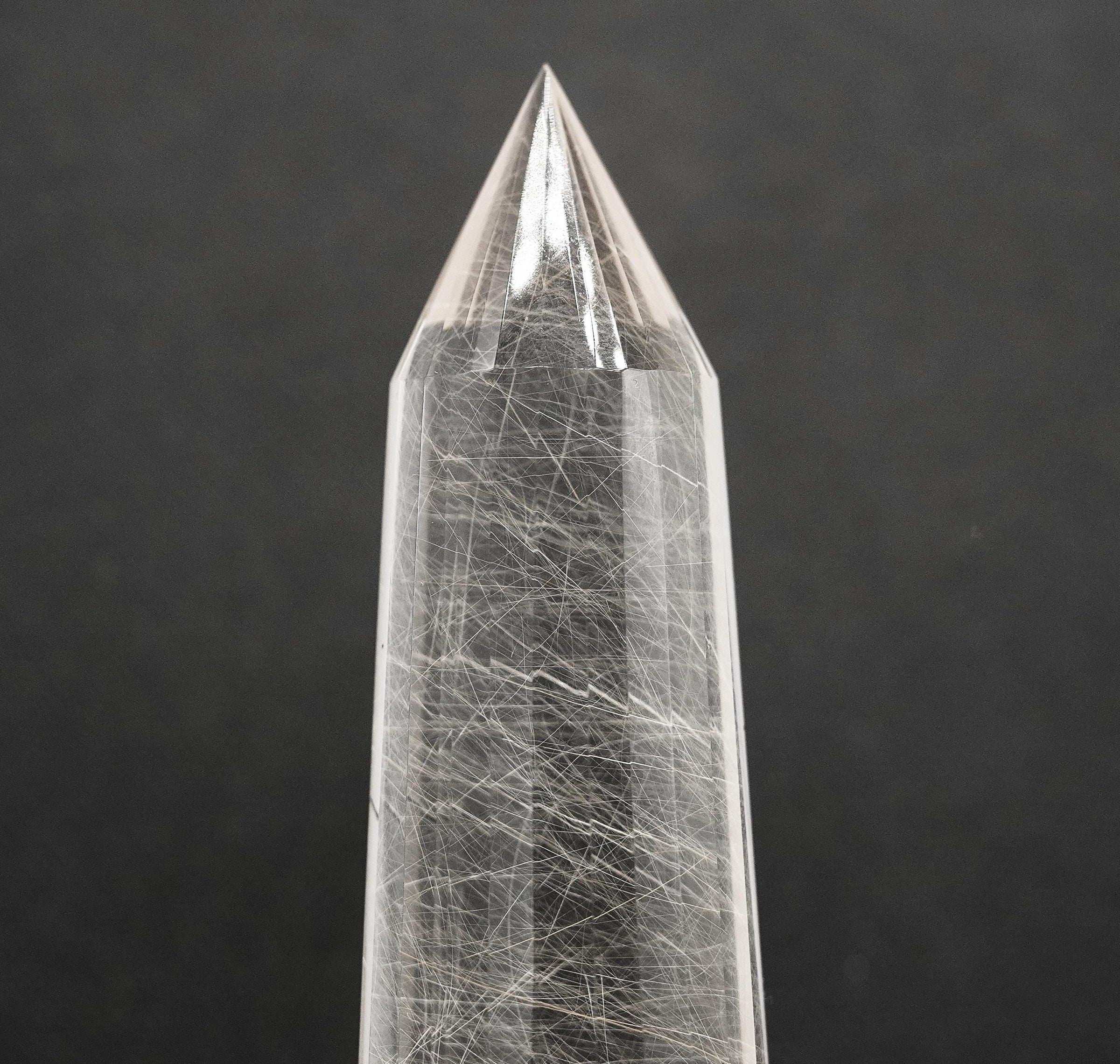 24 Sided Himalayan Rutilated Quartz Vogel Wand