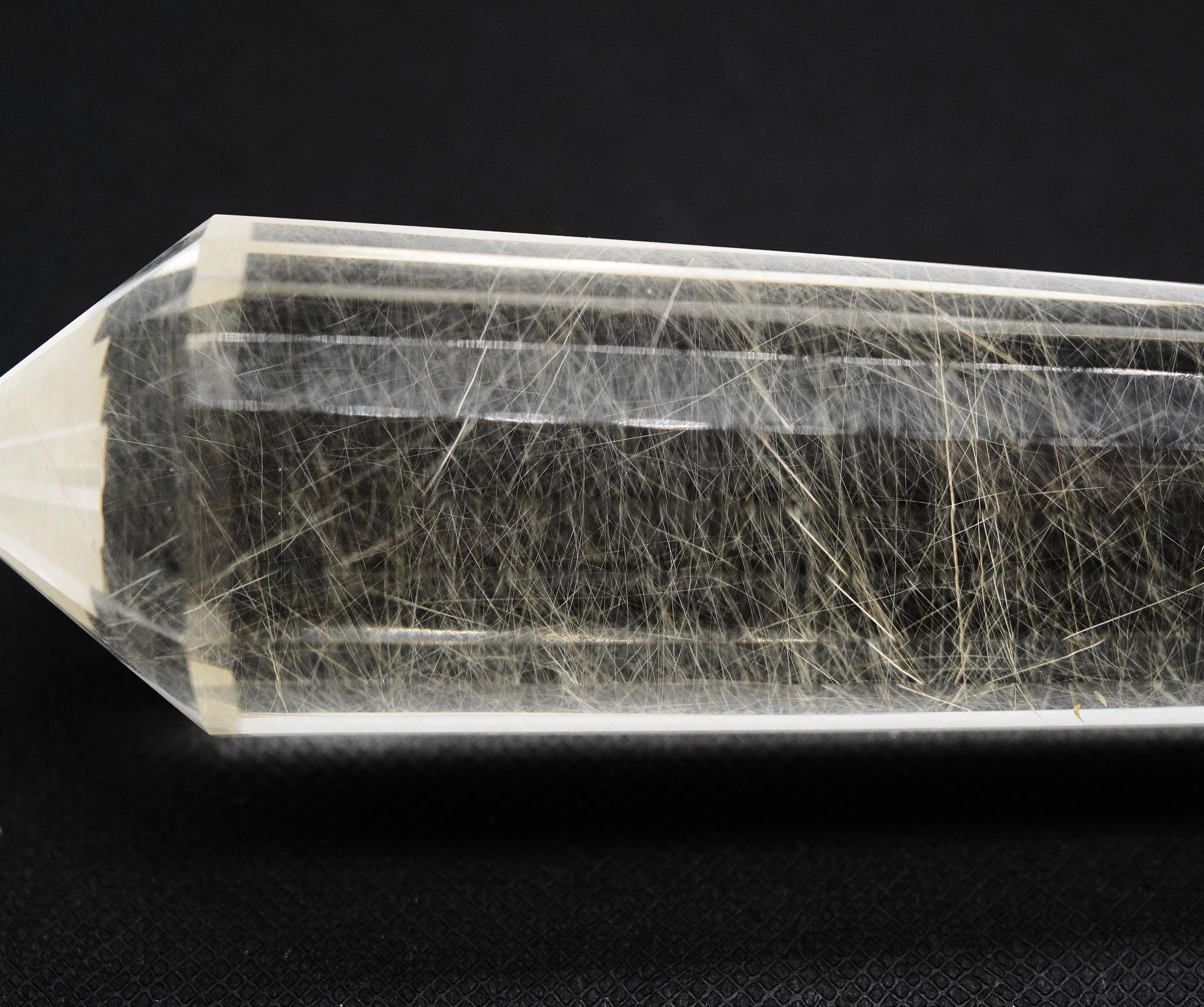 24 Sided Himalayan Rutilated Quartz Vogel Wand