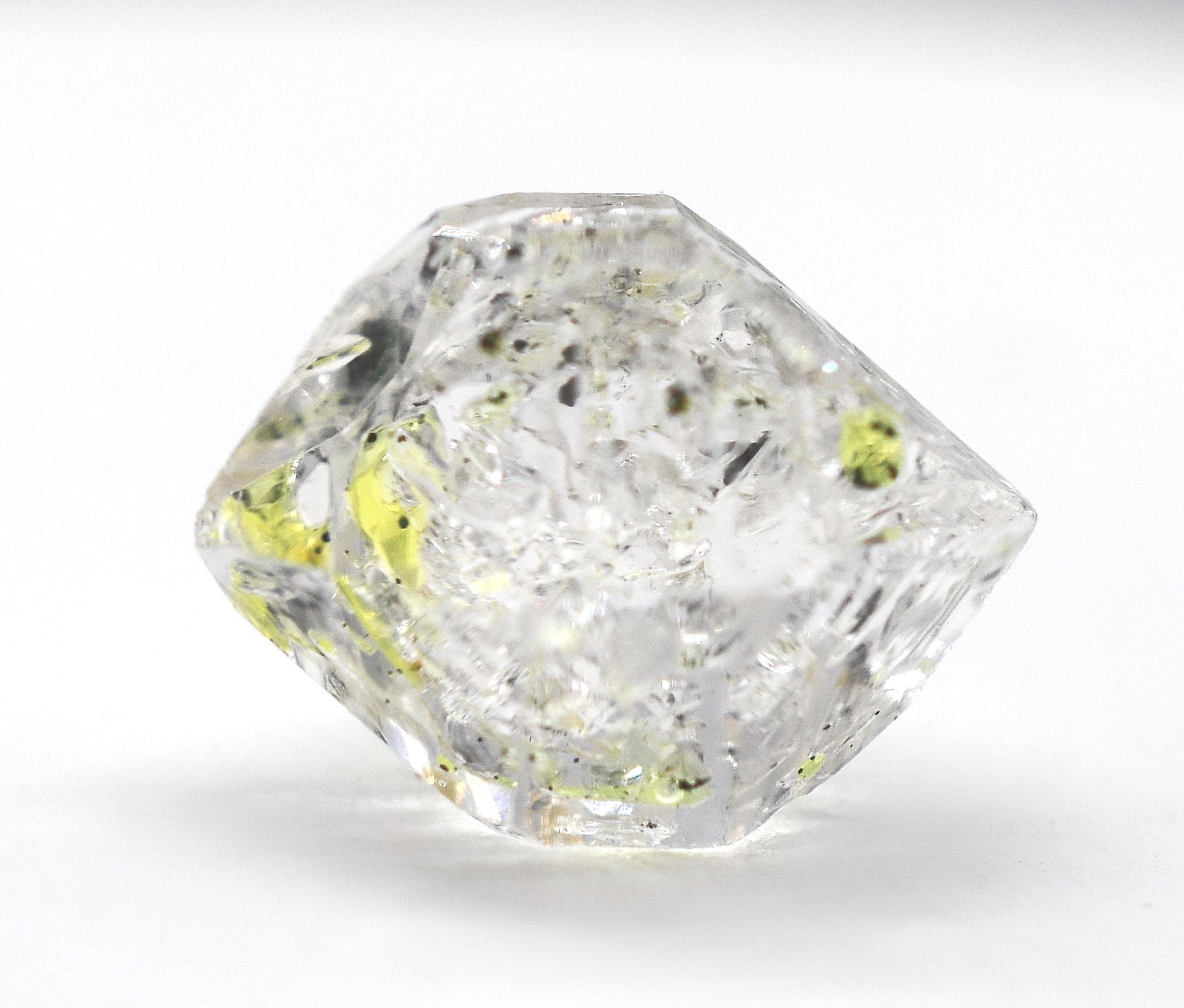 Golden Enhydro ~ Petroleum Quartz