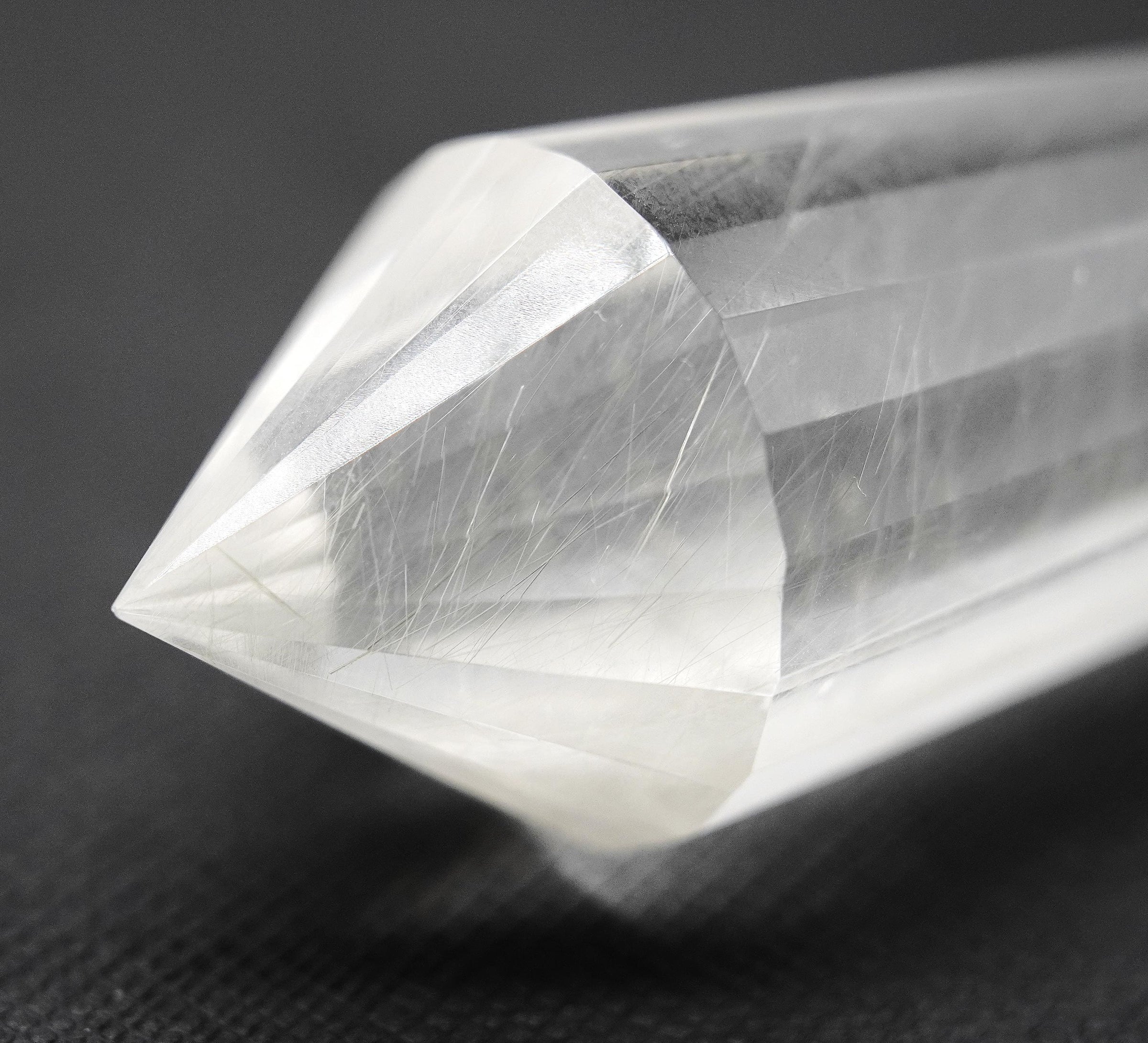 24 Sided Himalayan Rutilated Quartz Vogel Wand