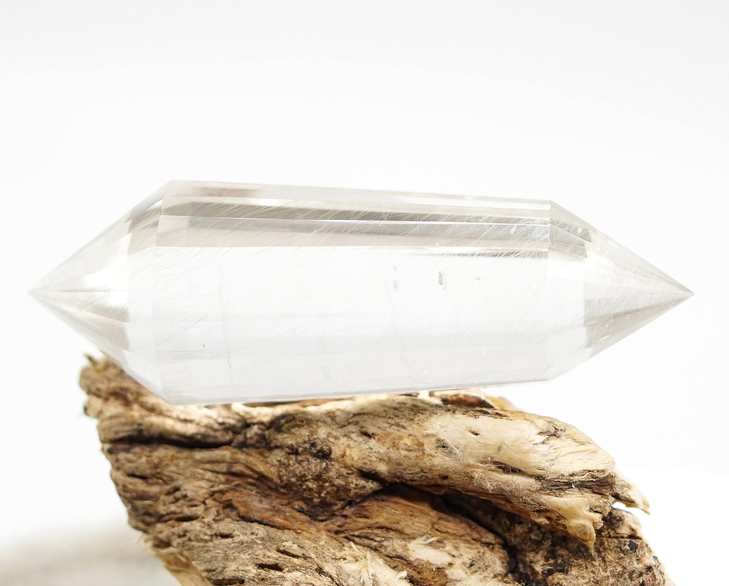 24 Sided Himalayan Rutilated Quartz Vogel Wand