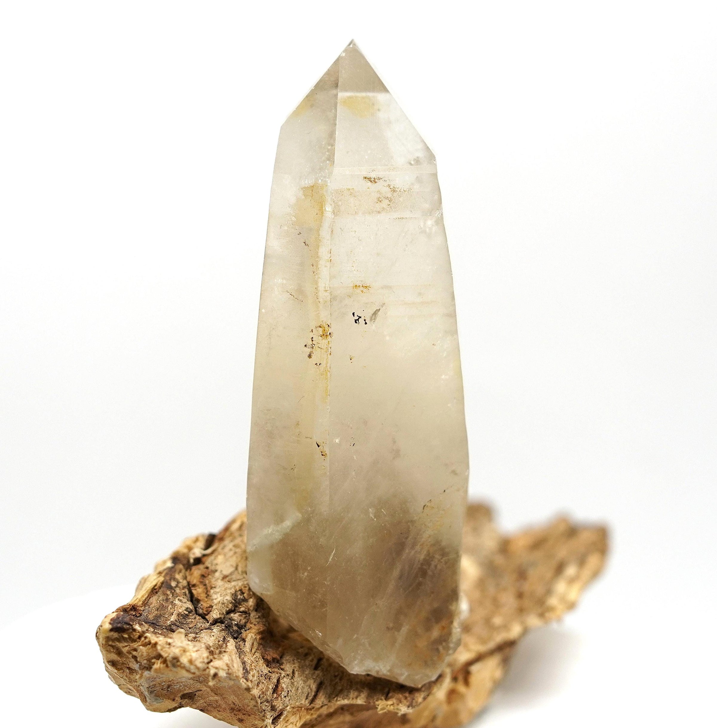 Königstein Brandberg Self-Healed Smoky Quartz with Green Tourmaline Inclusions