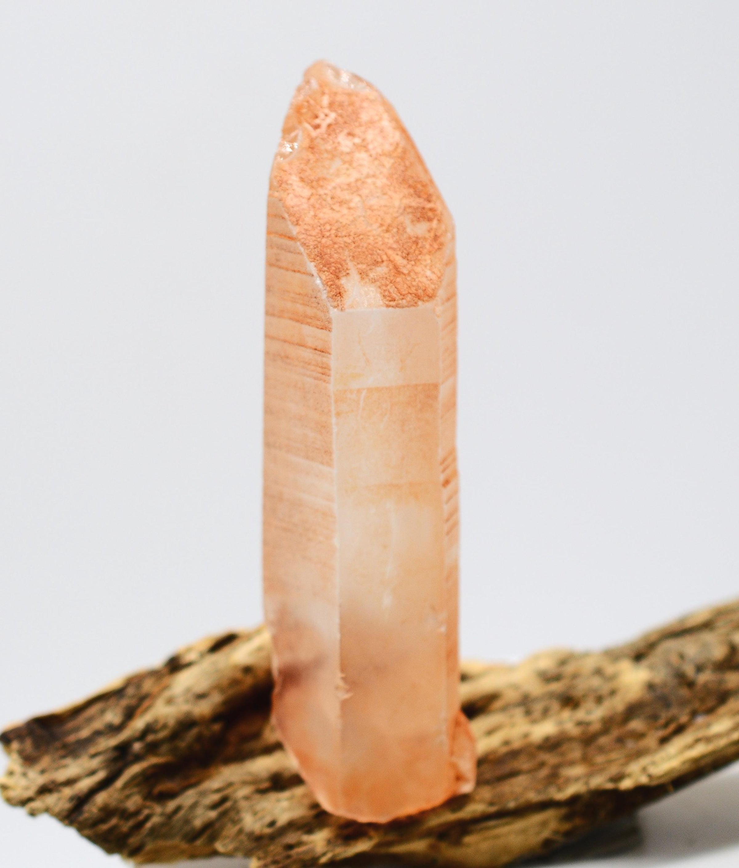 Lemurian Tangerine Quartz: Ethically Mined Twin Crystal