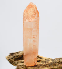 Lemurian Tangerine Quartz: Ethically Mined Twin Crystal