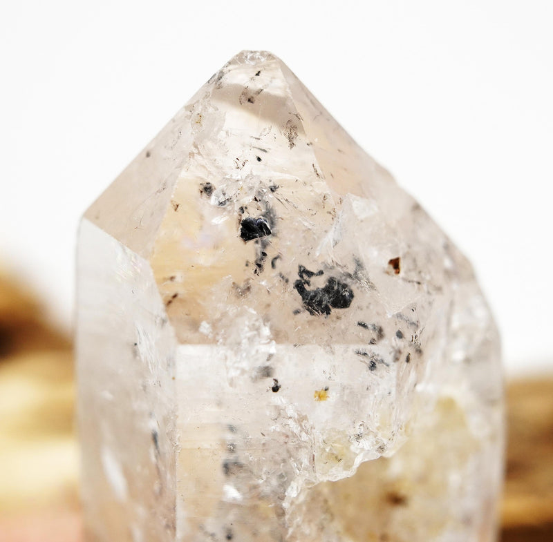 Tibetan Black Bubble Enhydro Transmitter Quartz: Ethically Mined Tibetan Crystal