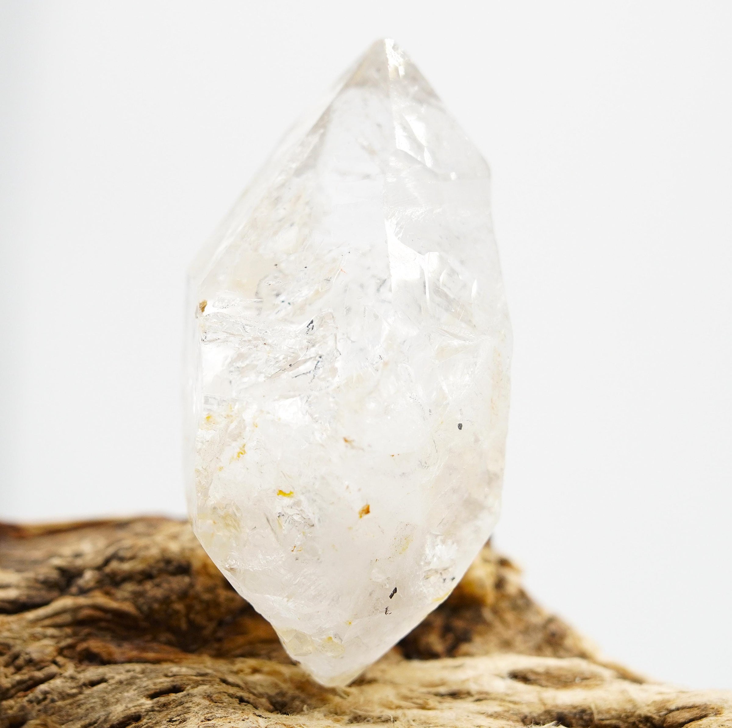 Tibetan DT Generator Black Bubble Enhydro: Ethically Mined Natural Quartz