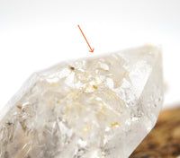 Tibetan DT Generator Black Bubble Enhydro: Ethically Mined Natural Quartz