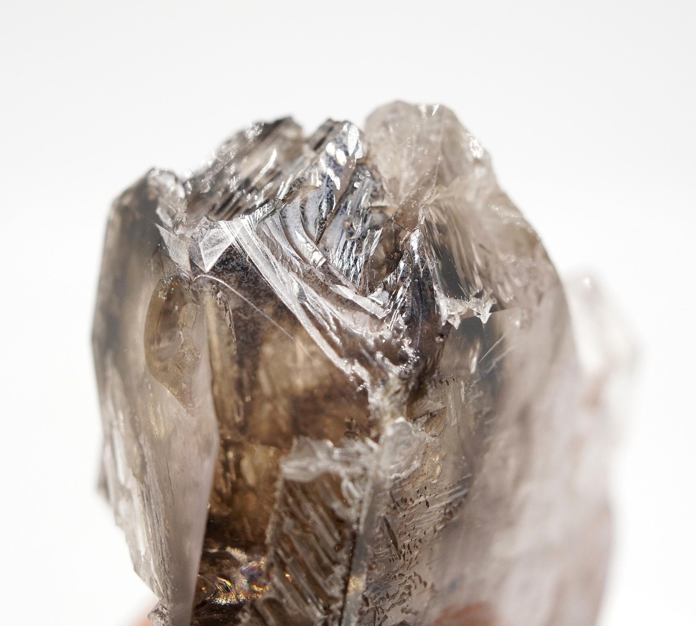 Omapeleki Brandberg Self-Healed Skeletal Black Phantom: Ethically Mined Quartz Crystal