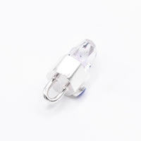 Handmade Brandberg Harlequin Quartz and Tanzanite Sterling Silver Pendant