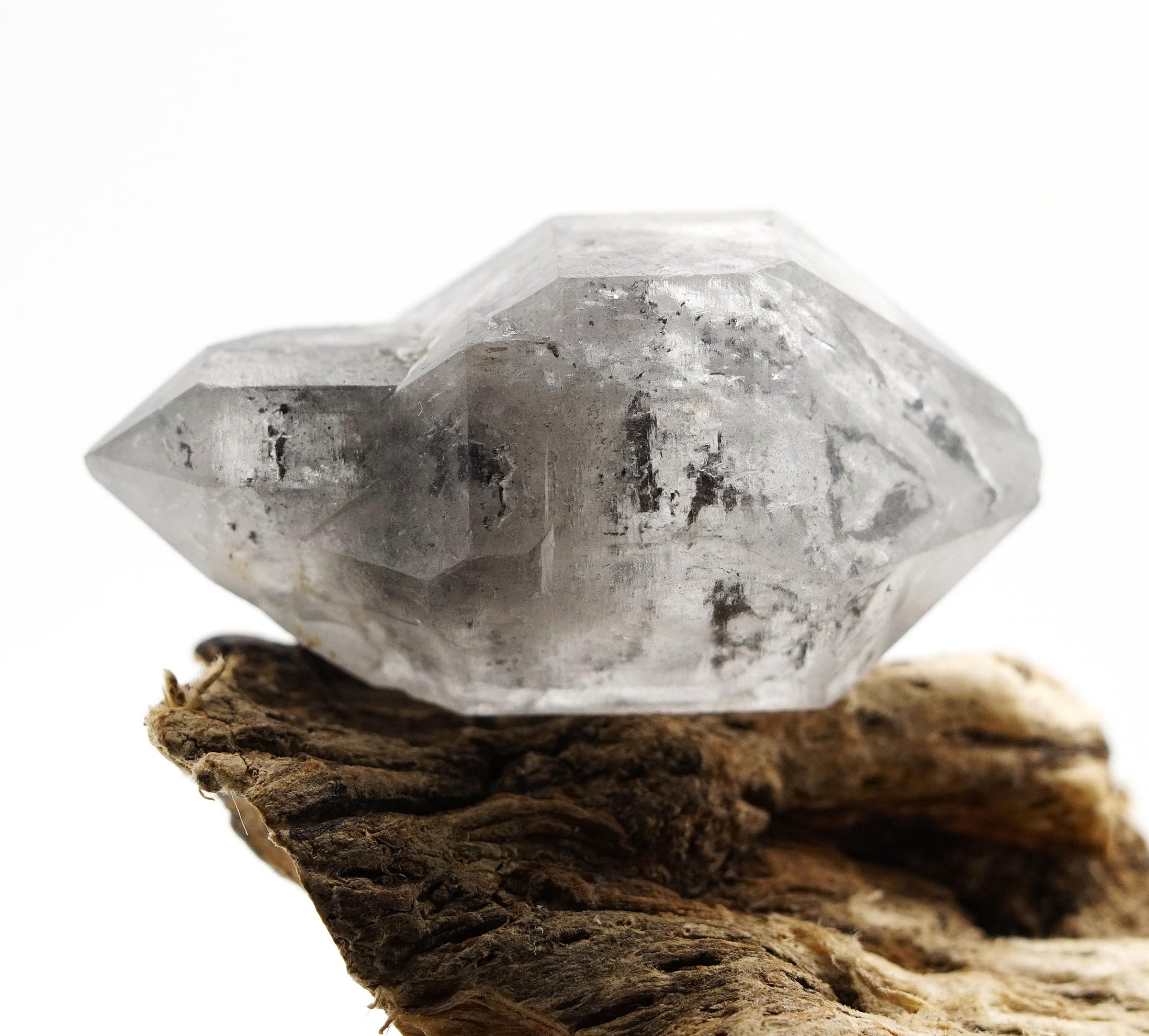 Tibetan DT Generator Clear & Black Bubble Enhydro: Ethically Mined Natural Quartz