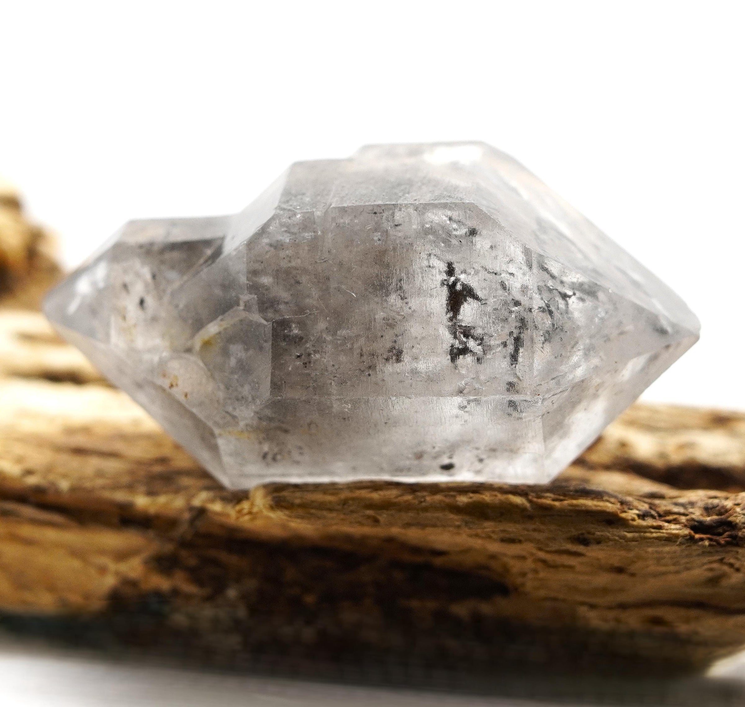 Tibetan DT Generator Clear & Black Bubble Enhydro: Ethically Mined Natural Quartz