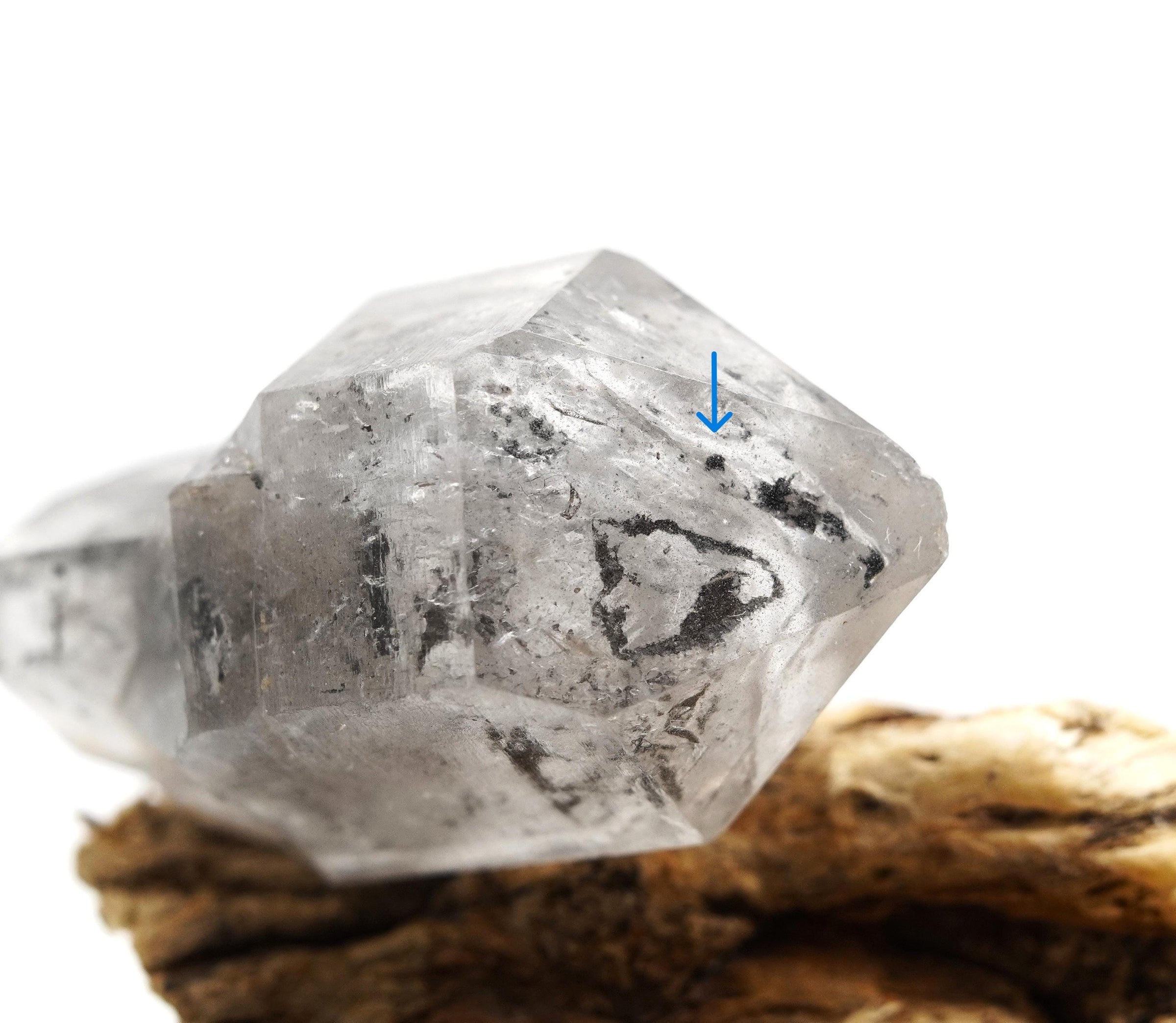 Tibetan DT Generator Clear & Black Bubble Enhydro: Ethically Mined Natural Quartz