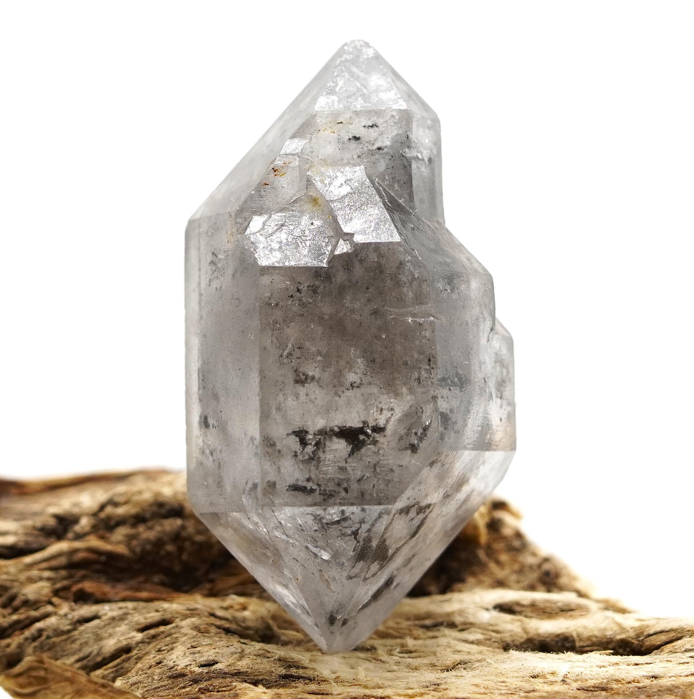 Tibetan DT Generator Clear & Black Bubble Enhydro: Ethically Mined Natural Quartz