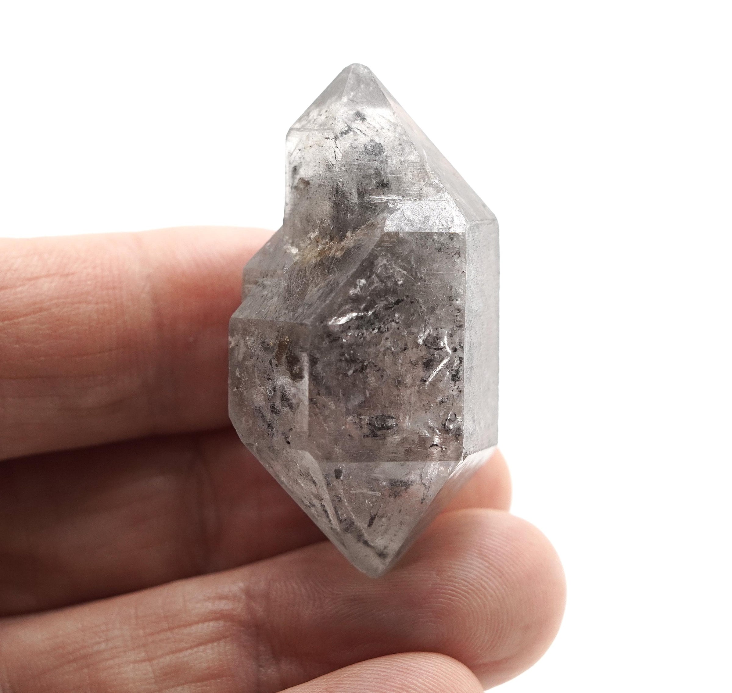 Tibetan DT Generator Clear & Black Bubble Enhydro: Ethically Mined Natural Quartz
