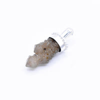 Handmade Mongolian Green Sceptre Generator Quartz Sterling Silver Pendant