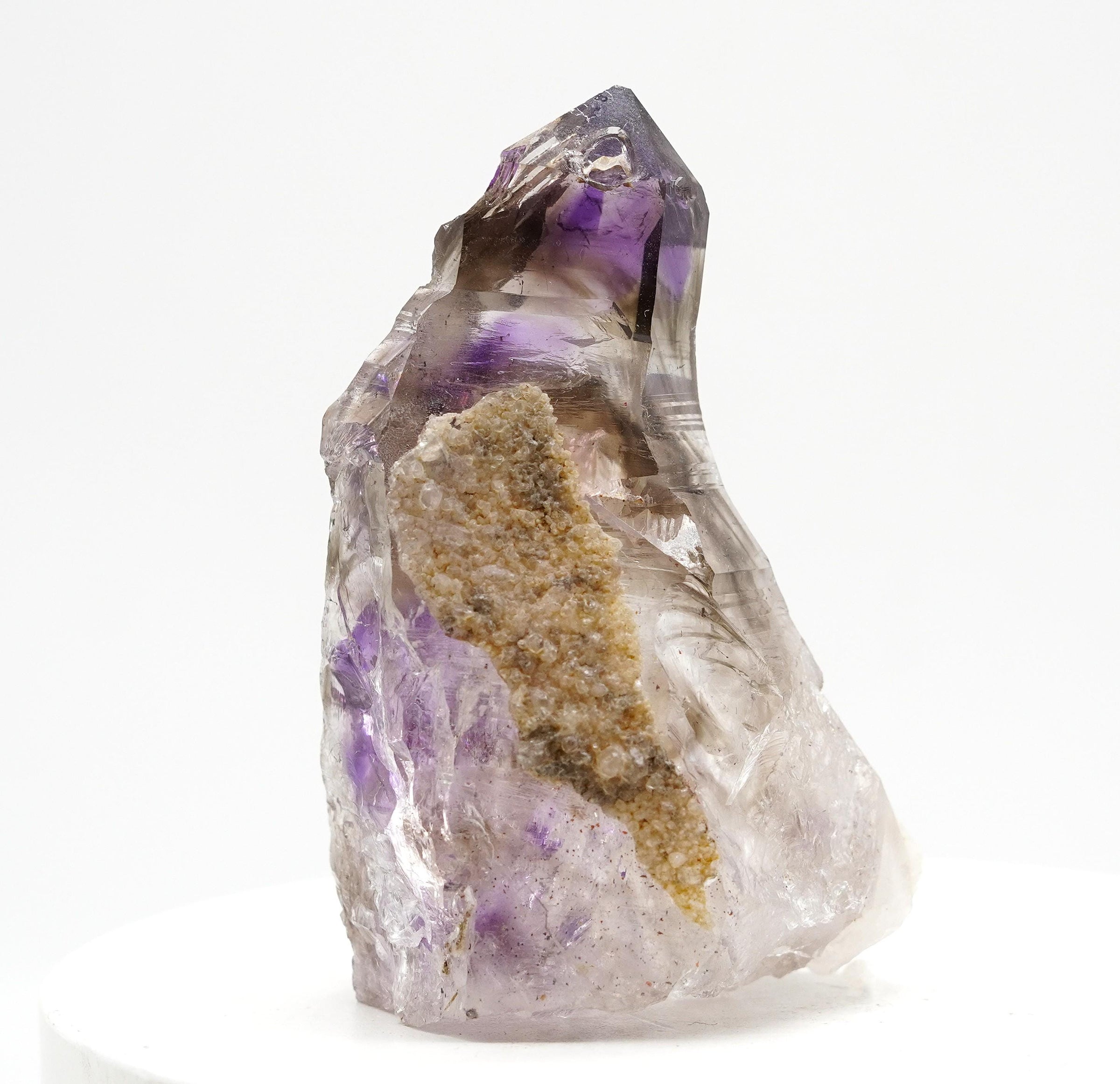 Brandberg Self-Healed Phantom Reverse Sceptre: Ethically Hand-Mined Quartz Crystal