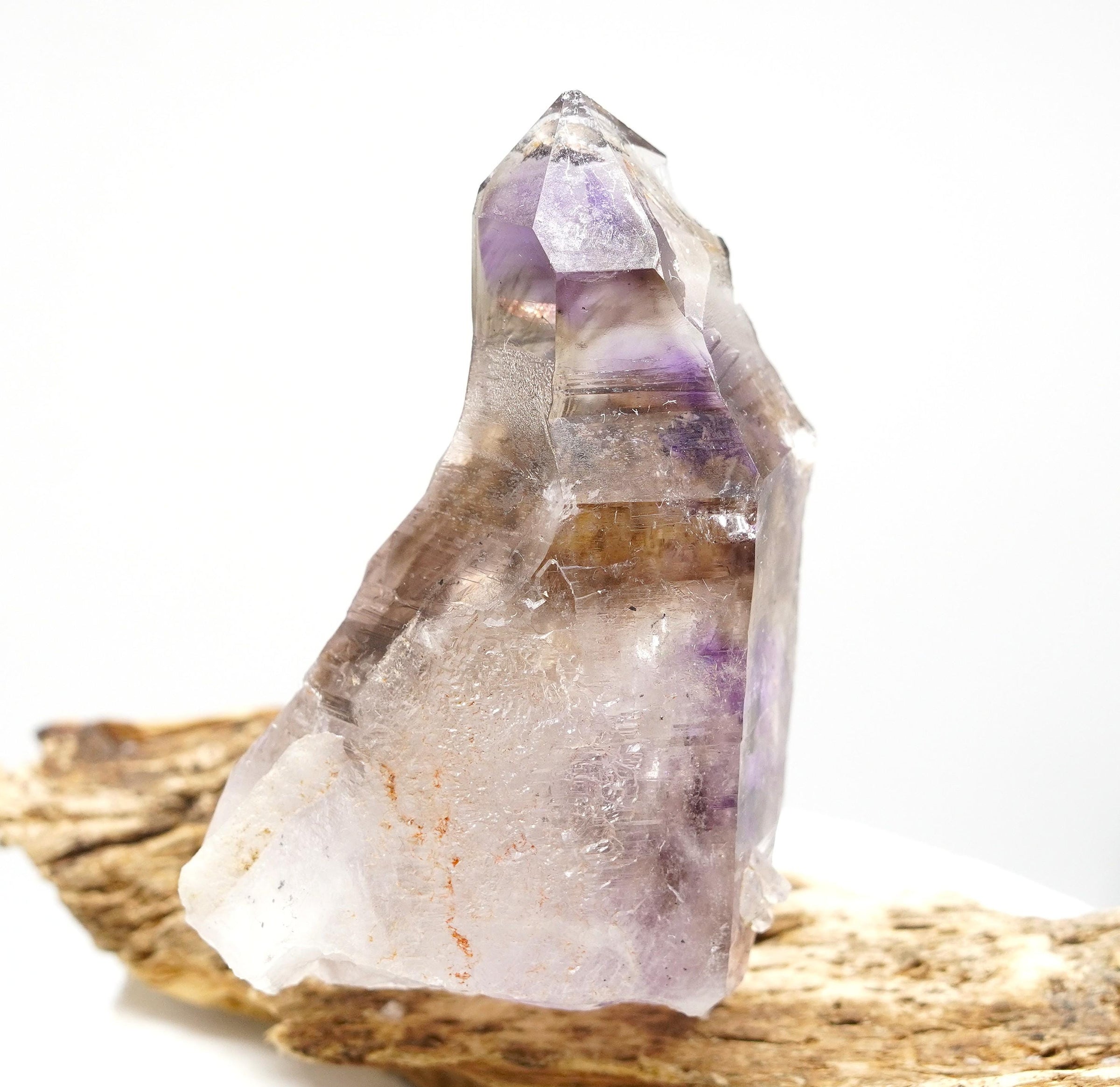 Brandberg Self-Healed Phantom Reverse Sceptre: Ethically Hand-Mined Quartz Crystal