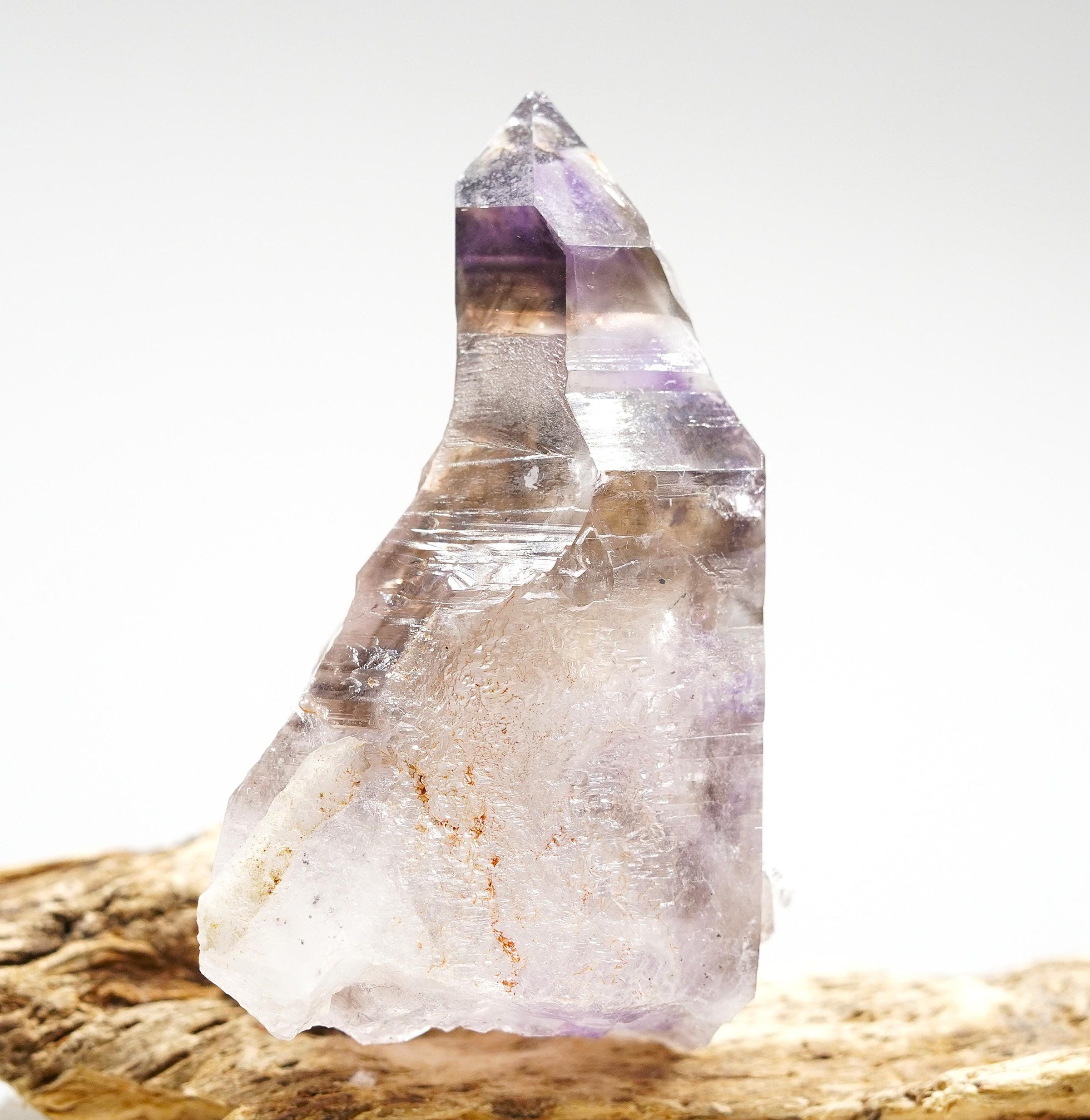 Brandberg Self-Healed Phantom Reverse Sceptre: Ethically Hand-Mined Quartz Crystal