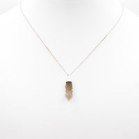 Handmade Mongolian Green Sceptre Generator Quartz Sterling Silver Pendant