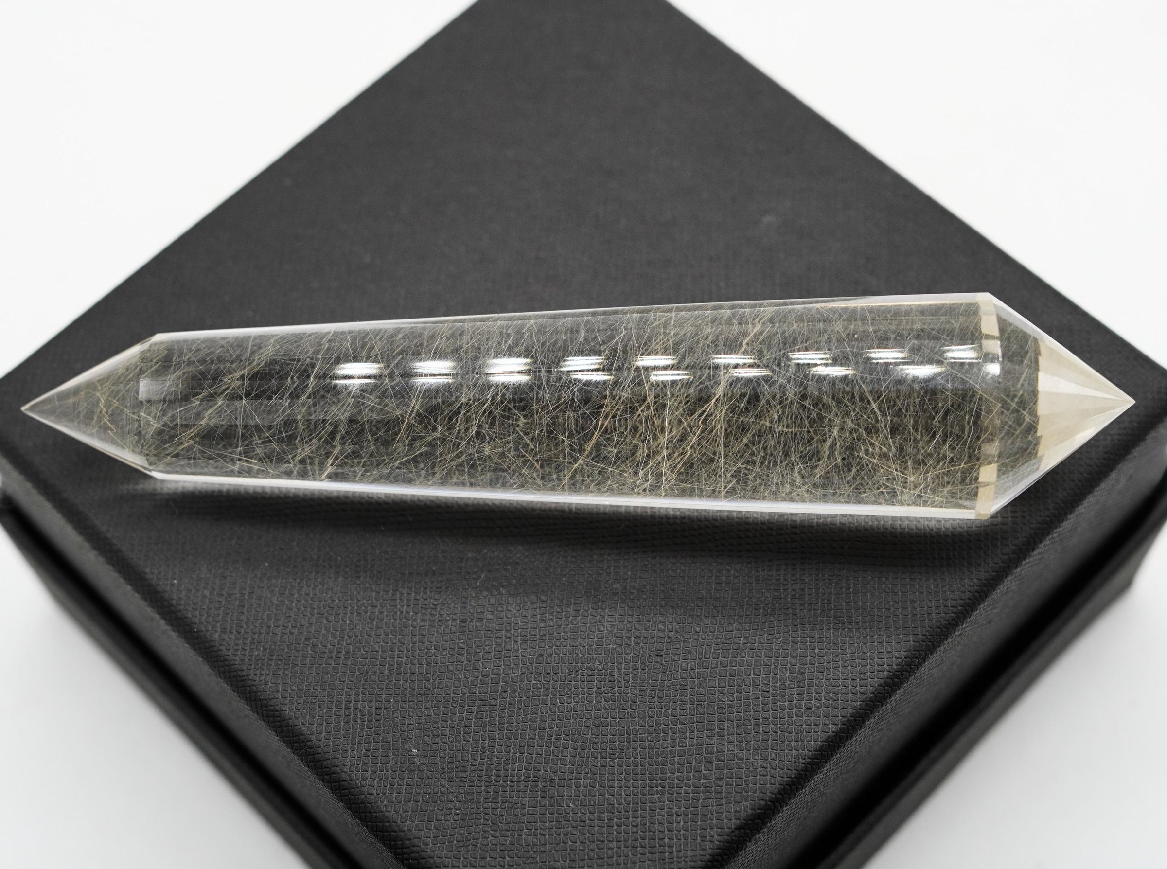 24 Sided Himalayan Rutilated Quartz Vogel Wand