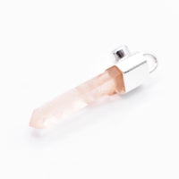 Handmade Golden Lemurian Quartz and Citrine Sterling Silver Pendant