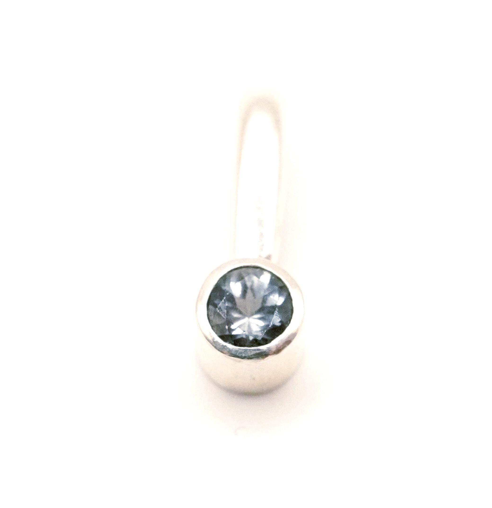 Blue Spinel Sterling Silver Pendant: Unique Handmade Jewellery with Natural Gemstones