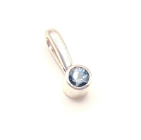 Blue Spinel Sterling Silver Pendant: Unique Handmade Jewellery with Natural Gemstones