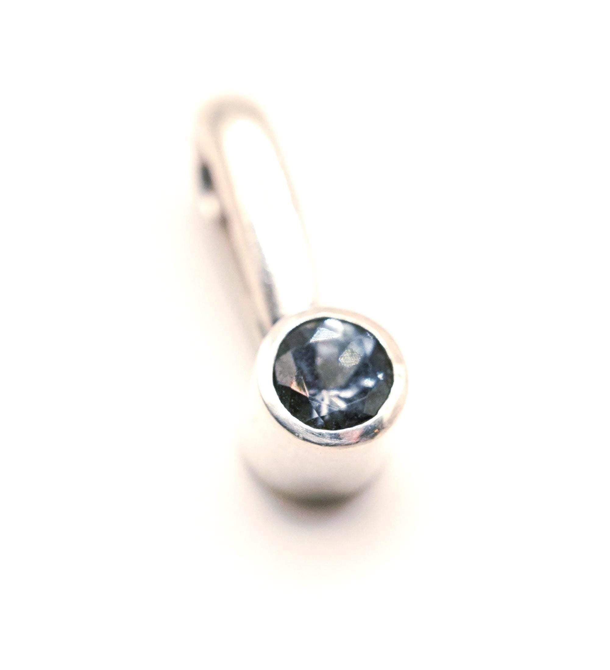 Blue Spinel Sterling Silver Pendant: Unique Handmade Jewellery with Natural Gemstones